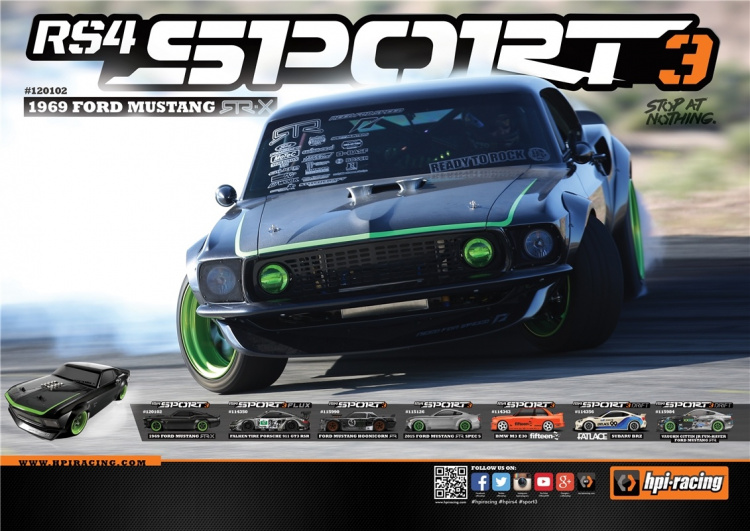 HPI RS4 Sport 3 1969 Ford Mustang VGJR RTR-X 1:10 Electric Onroad HPI RS4 Sport 3 1969 Ford Mustang VGJR RTR-X 1:10 Electric Onroad