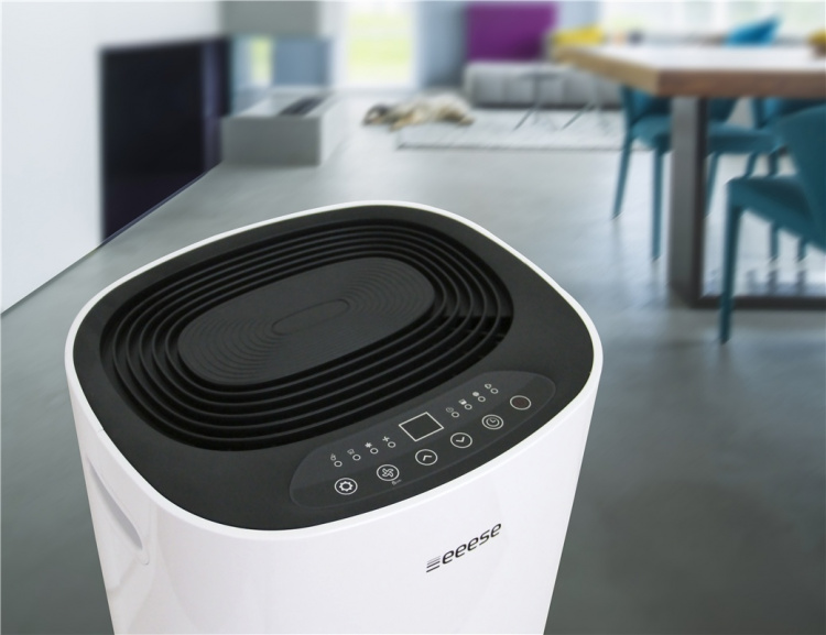 Adam - avfuktare 100m2, 44dB, wifi - Google Home, timer, 2 hastigheter, torkfunktion