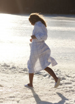 Lord Nelson Victory Frottéskjørt hvit S/M, 450 g/m²