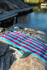 Lord Nelson Victory Strandhåndkle Cabana, Marine/Sand, 80x160 cm