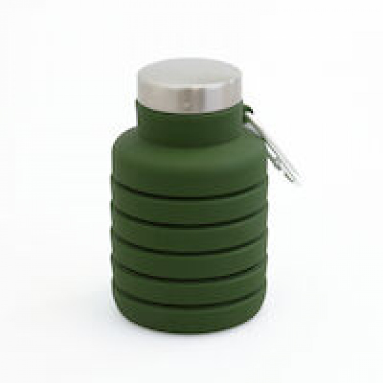 Orrefors Hunting Vannflaske Silikon, Mørkegrønn, 500 ml Orrefors Hunting Vannflaske Silikon, Mørkegrønn, 500 ml