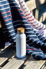 Orrefors Hunting Termoflaske med bambuslokk, marineblå