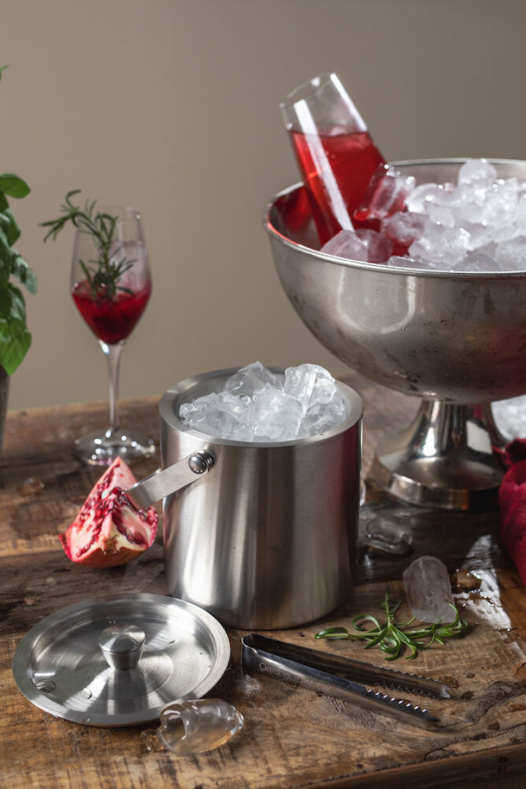 Orrefors Jernverk Isbøtte i stål, 2 liter