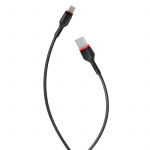 XO USB - USB-C-kabel, 1,0 m, 2,4A, svart XO USB - USB-C-kabel, 1,0 m, 2,4A, svart
