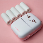 Maxlife MXTP-100 Thermal Printer - bærbar miniskriver med Bluetooth, rosa  Maxlife MXTP-100 Thermal Printer - bærbar miniskriver med Bluetooth, rosa