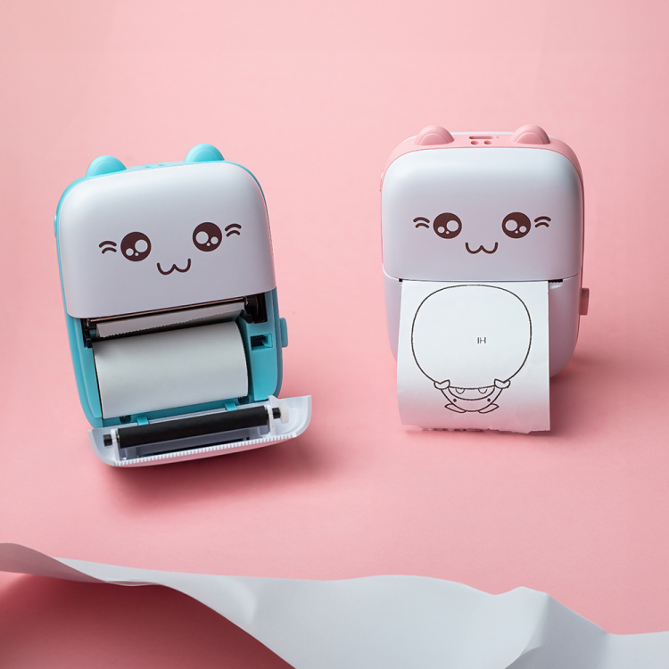 Maxlife MXTP-100 Thermal Printer - bærbar miniskriver med Bluetooth, rosa  Maxlife MXTP-100 Thermal Printer - bærbar miniskriver med Bluetooth, rosa