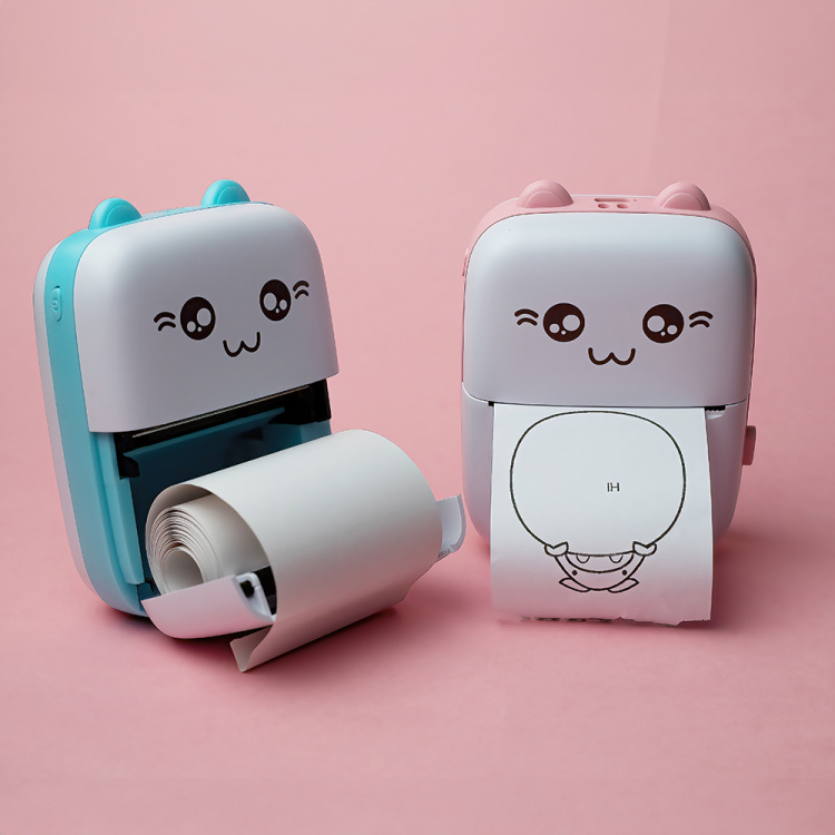 Maxlife MXTP-100 Thermal Printer - bærbar miniskriver med Bluetooth, rosa  Maxlife MXTP-100 Thermal Printer - bærbar miniskriver med Bluetooth, rosa