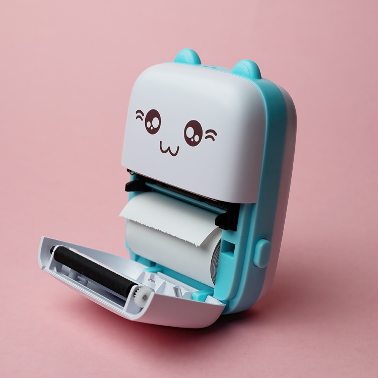 Maxlife MXTP-100 Thermal Printer - bærbar miniskriver med Bluetooth, blå Maxlife MXTP-100 Thermal Printer - bærbar miniskriver med Bluetooth, blå