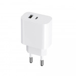 Maxlife MXTC-06 - PD QC vegglader 1x USB-C, 1x USB, 30W, hvit
