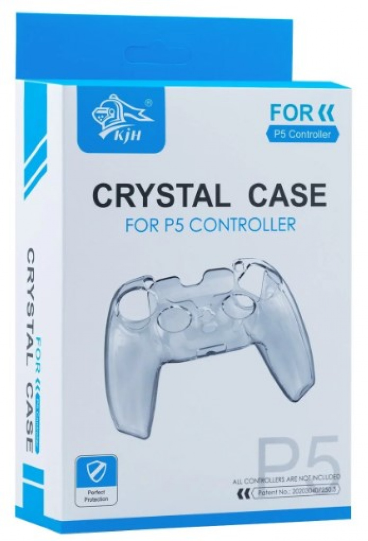 Silikonhåndtak Crystal-etui for PS5-kontroller, gjennomsiktig Silikonhåndtak Crystal-etui for PS5-kontroller, gjennomsiktig