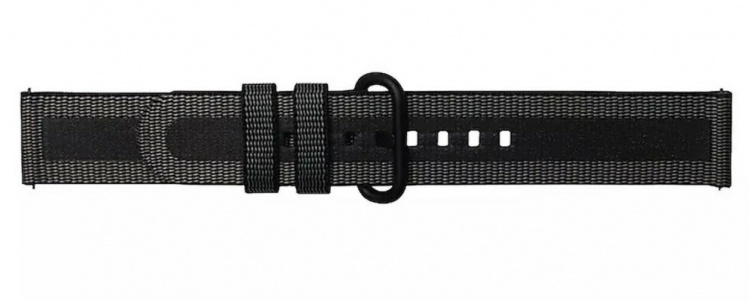Strap Studio Textile Watch Band Active 20 mm, svart Strap Studio Textile Watch Band Active 20 mm, svart