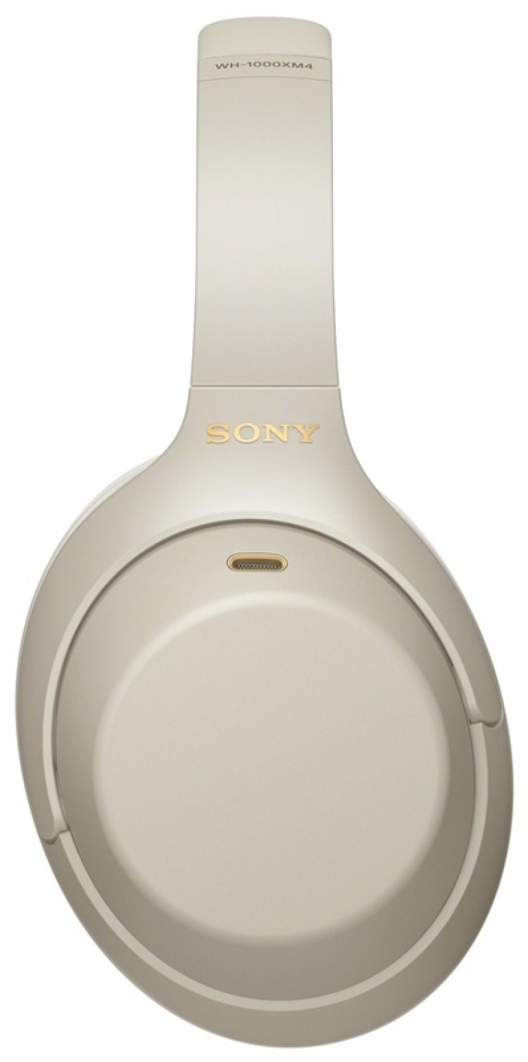 Sony WH-1000XM4 Støyreduserende trådløse hodetelefoner, sølv Sony WH-1000XM4 Støyreduserende trådløse hodetelefoner, sølv