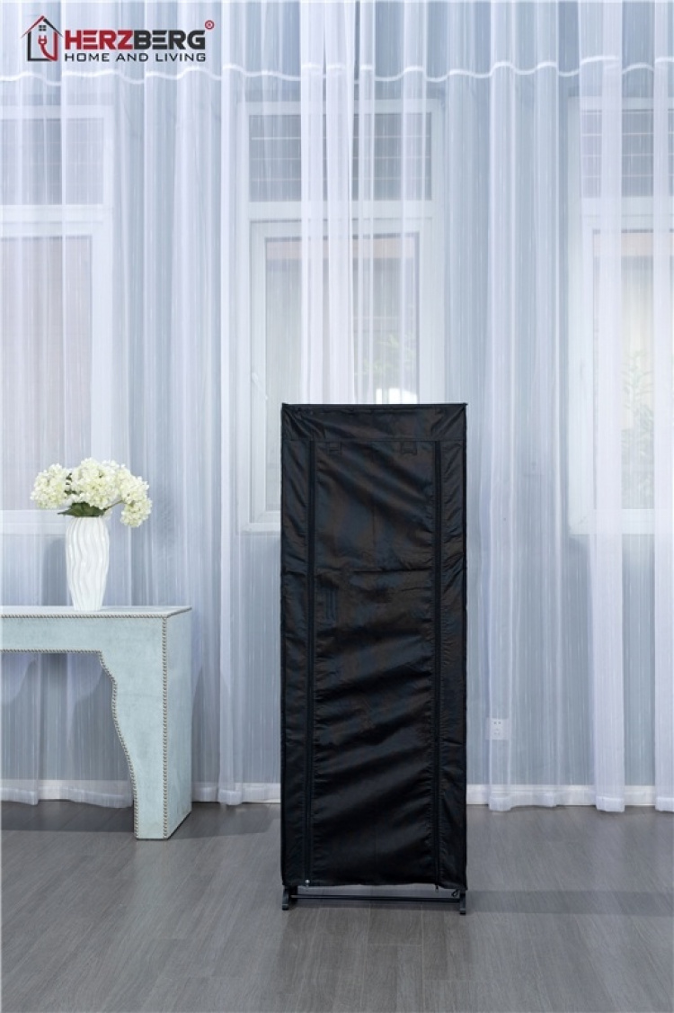 Herzberg Skooppbevaring for 24 sko, Svart