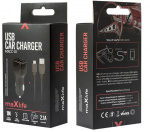 Maxlife MXCC-01 USB-billader 1x USB 2,1A + microUSB-kabel Maxlife MXCC-01 USB-billader 1x USB 2,1A + microUSB-kabel