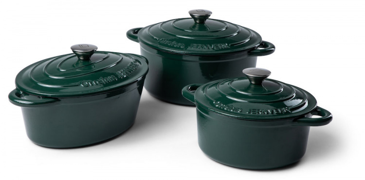 Orrefors Jernverk Gjutjärnsgryta, 3,5 liter, Mörkgrön Orrefors Jernverk Gjutjärnsgryta, 3,5 liter, Mörkgrön