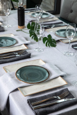 Kosta Linnewäfveri Eliza duk 150x350cm, Lysegrå Kosta Linnewäfveri Eliza duk 150x350cm, Lysegrå