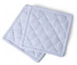 Kosta Linnewäfveri Eliza Gryteklut Recycled 2-pakning, Lys grå