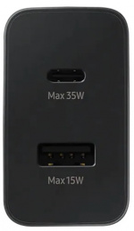 Samsung EP-TA220NBEGEU 35W strømadapter 1X USB-C + 1X USB-A