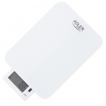 Adler AD 3167 Vanntett kjøkkenvekt, hvit