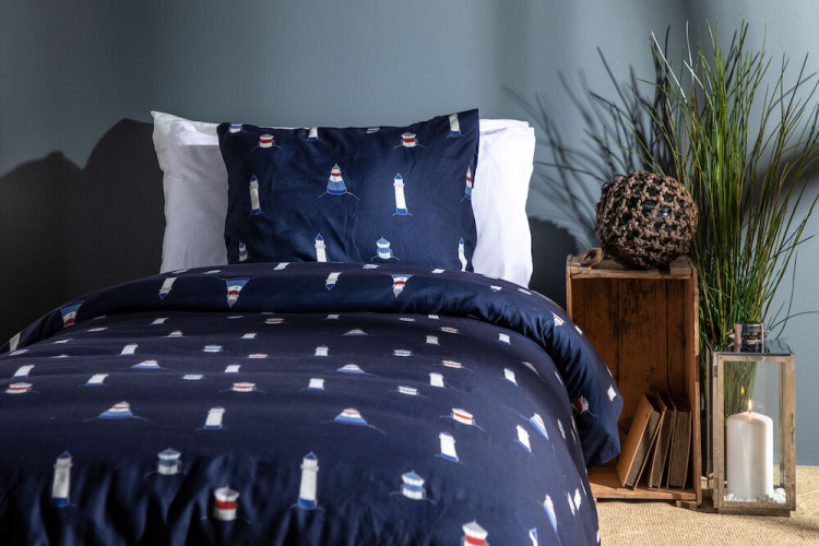 Lord Nelson Victory Karlsvik sengesett i mikrofiber, Navy