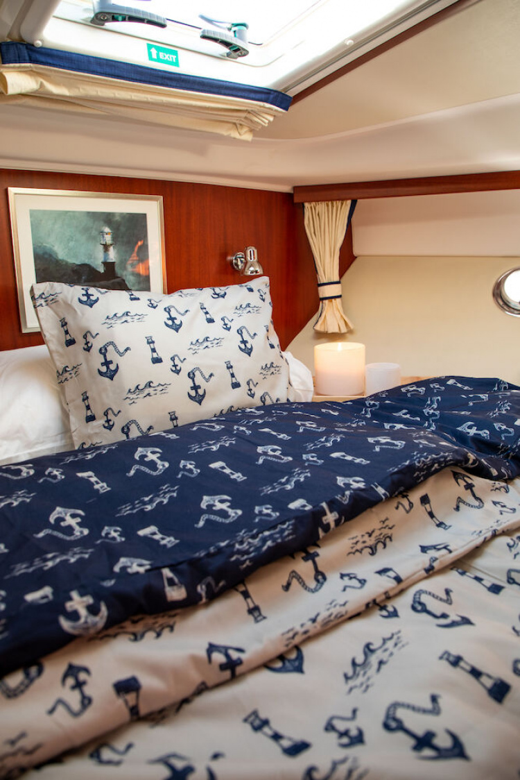 Lord Nelson Victory Vassviken sengesett i mikrofiber, Marine