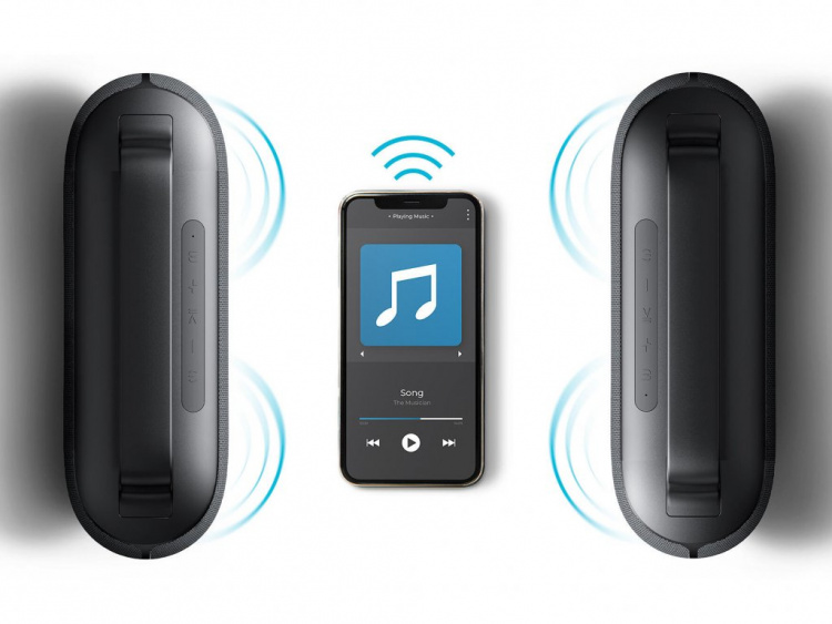 Next TREND vanntett trådløs høyttaler, svart Next TREND vanntett trådløs høyttaler, svart