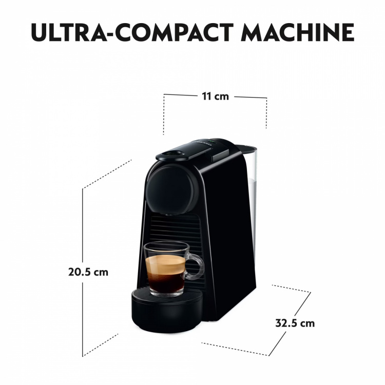DeLonghi Nespresso Essenza Mini EN85, Svart DeLonghi Nespresso Essenza Mini EN85, Svart