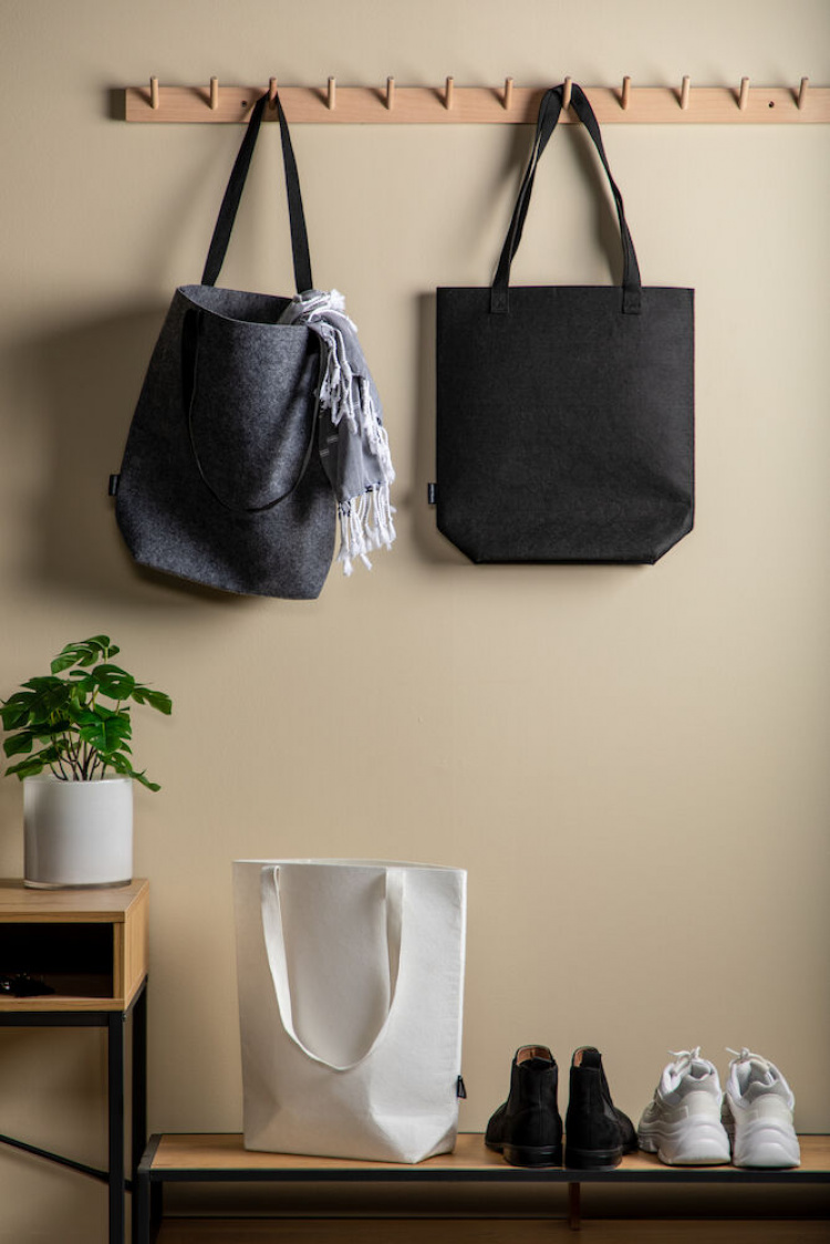 Lord Nelson Veske med lange håndtak i filt, 12 l, svart