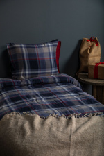 Lord Nelson Sengesett Ladder Yarn Dyed 150x210cm, marineblå