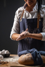 Kosta Linen Weaving Mill-forkle, marineblå