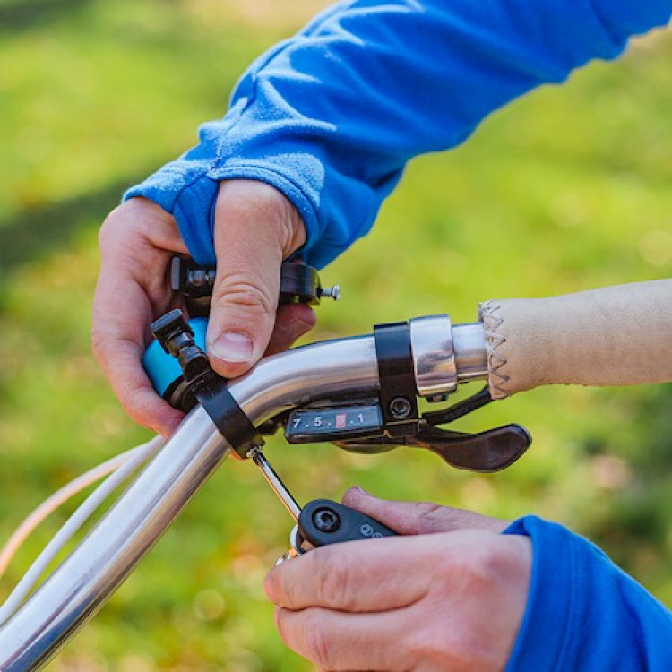 Forever Outdoor Sykkelklokke liten, rød