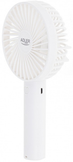 Adler AD 7331 Oppladbar vifte 9 cm, 3 hastigheter, hvit Adler AD 7331 Oppladbar vifte 9 cm, 3 hastigheter, hvit