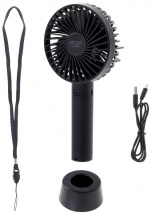 Adler AD 7331 Oppladbar vifte 9 cm, 3 hastigheter, svart