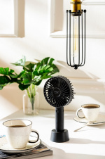 Adler AD 7331 Oppladbar vifte 9 cm, 3 hastigheter, svart