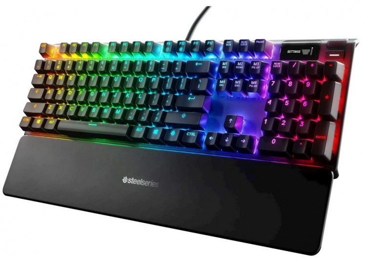 SteelSeries Apex 7 Gaming-tastatur med RGB og OLED-skjerm