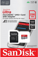 SanDisk Ultra-minnekort microSDXC, 256 GB SanDisk Ultra-minnekort microSDXC, 256 GB