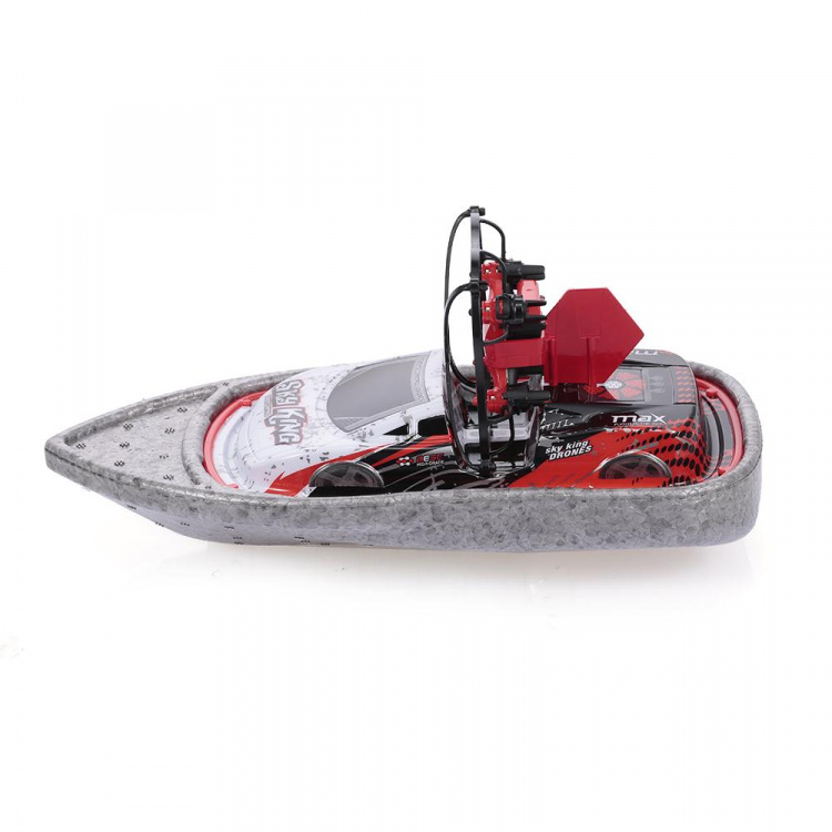 3-i-1 drone, båt, bil 2,4 G 4-akset, rød/grå