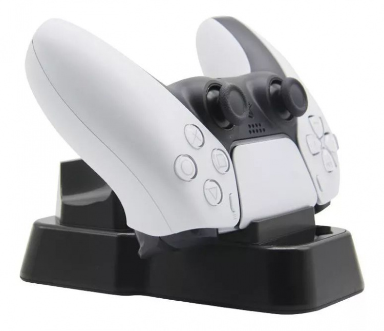 Dobbel ladestasjon for Playstation 5-kontrollere Dobbel ladestasjon for Playstation 5-kontrollere