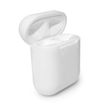 Mykt silikonetui til Apple Airpods, hvit/transparent