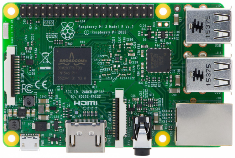 Raspberry Pi Modell 3B, 1 GB  Raspberry Pi Modell 3B, 1 GB