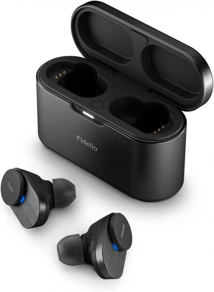 Philips Fidelio T1 trådløse hodetelefoner, in-ear, svarte