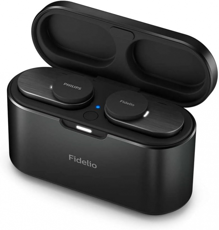 Philips Fidelio T1 trådløse hodetelefoner, in-ear, svarte