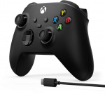 Microsoft Xbox Wireless Controller Gen 9 inkludert kabel for Windows 10, svart Microsoft Xbox Wireless Controller Gen 9 inkludert kabel for Windows 10, svart