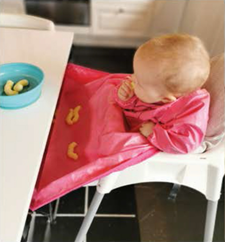 Praktisk langermet smekke, rosa Praktisk langermet smekke, rosa