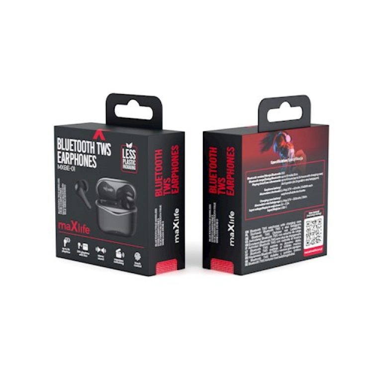 Maxlife MXBE-01 - TWS-hodetelefoner, svart Maxlife MXBE-01 - TWS-hodetelefoner, svart