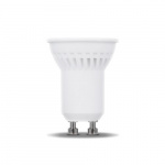 LED-lampe, GU10 MR11, 3W, 230V, 3000K, keramisk, varmhvit LED-lampe, GU10 MR11, 3W, 230V, 3000K, keramisk, varmhvit