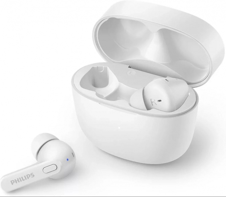 Philips True Wireless-hodetelefoner TAT2206WT, hvit