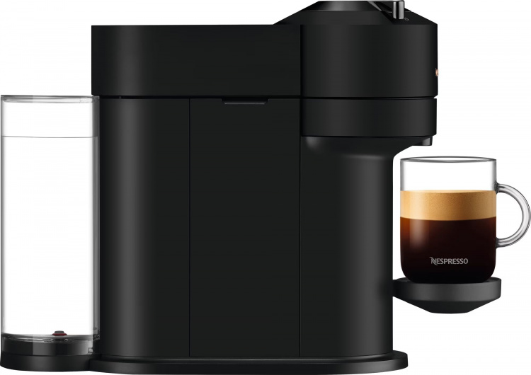 Nespresso Vertuo Next kaffemaskin fra DeLonghi, matt svart
