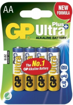 GP Ultra Plus Alkaline AA-batteri, 15AUP/LR6, 4-pk