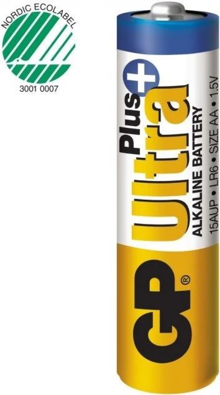 GP Ultra Plus Alkaline AA-batteri, 15AUP/LR6, 4-pk